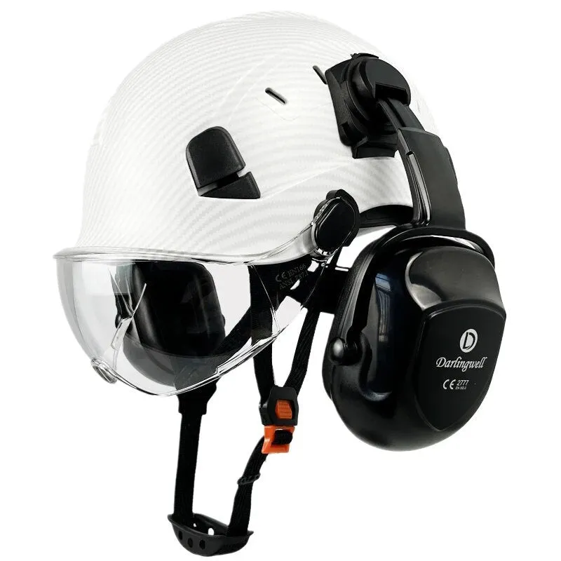 Safety Helmet With Visor and Earmuffs