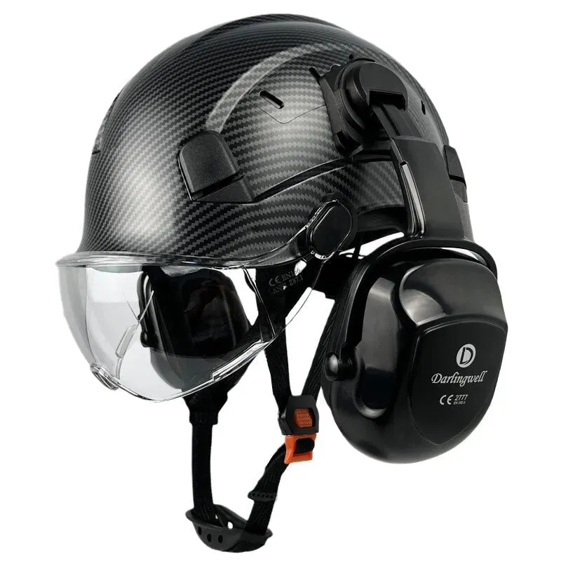 Safety Helmet With Visor and Earmuffs