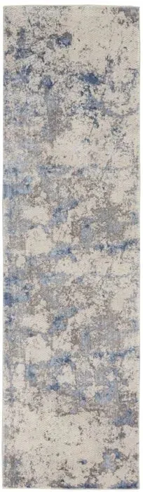 Silky Textures SLY04 Blue/Ivory Rug