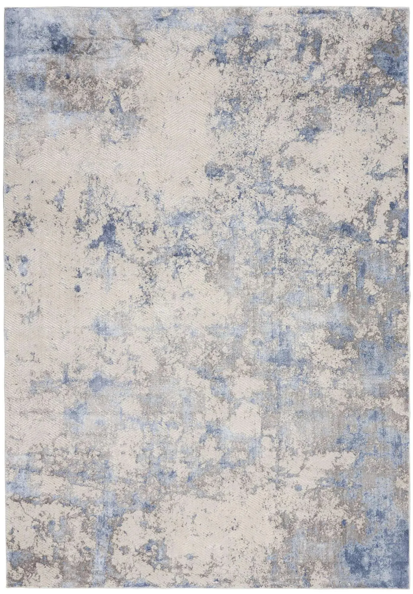 Silky Textures SLY04 Blue/Ivory Rug