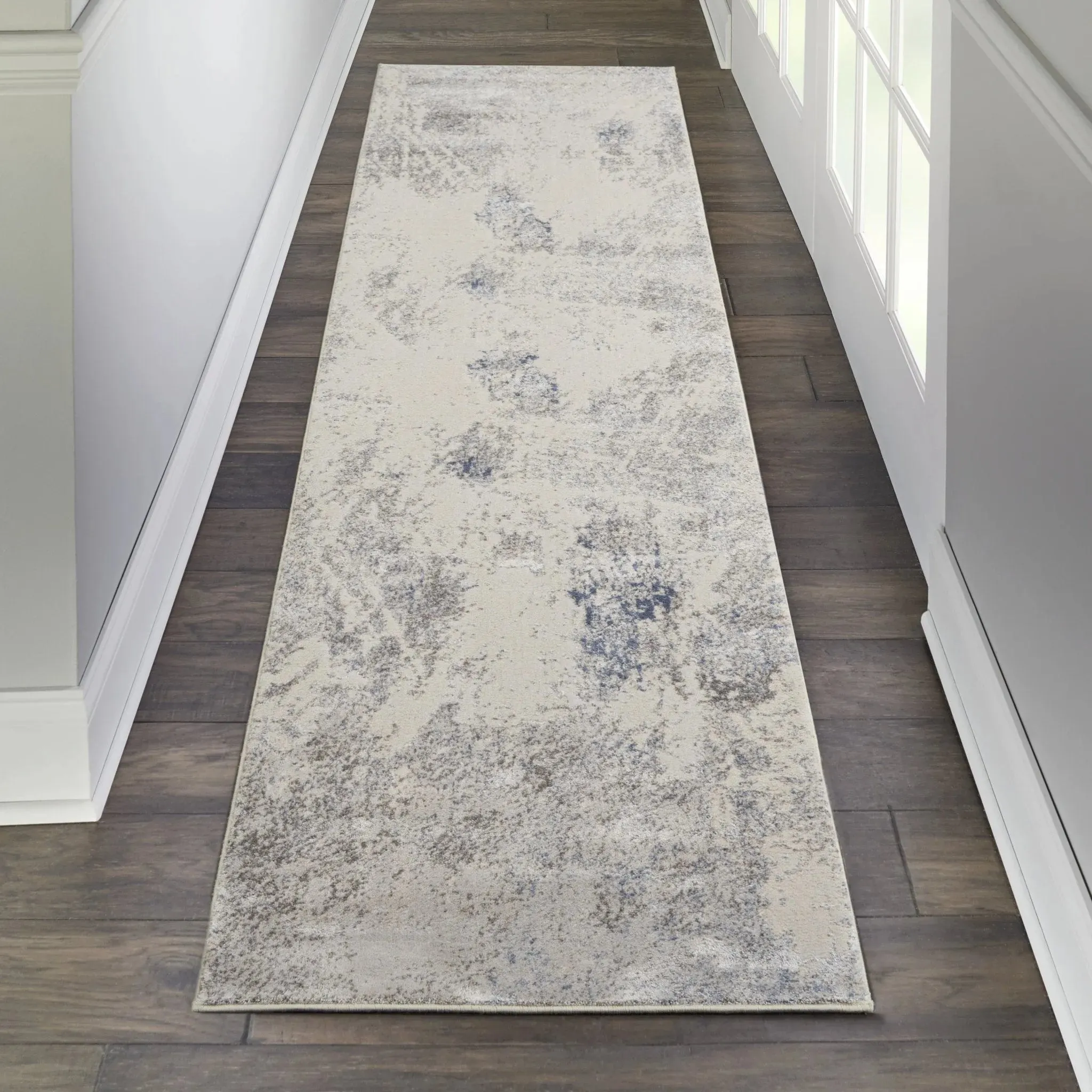 Silky Textures SLY06 Ivory/Grey Rug