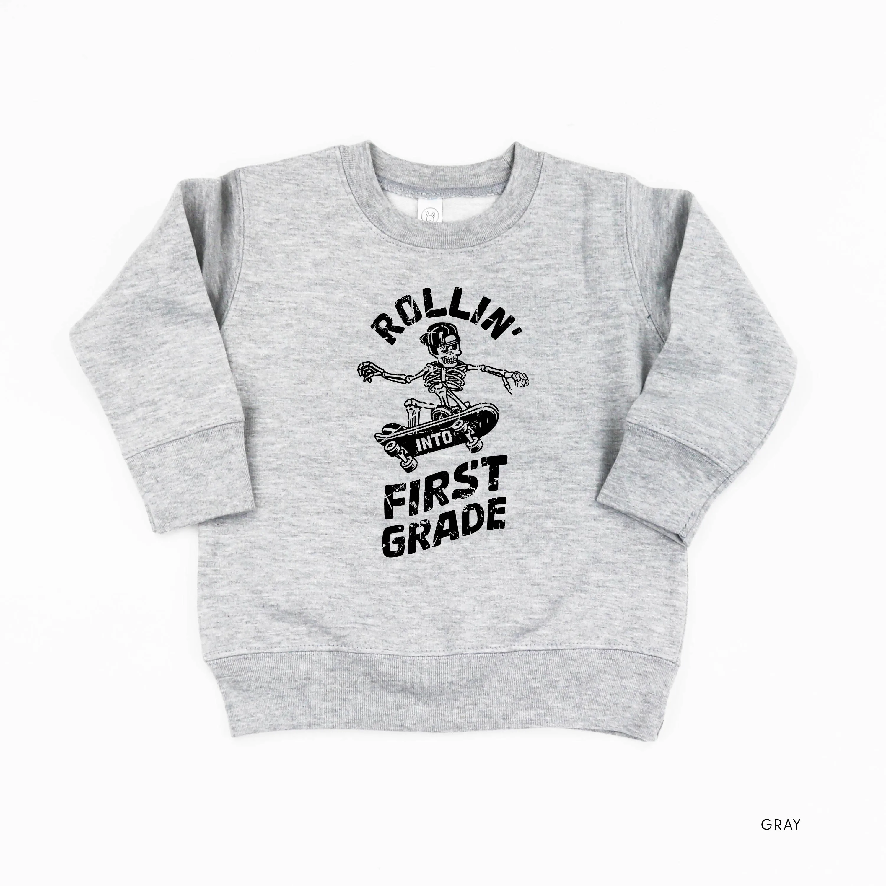 Skateboarding Skelly - Rollin' into First Grade - Child Sweater