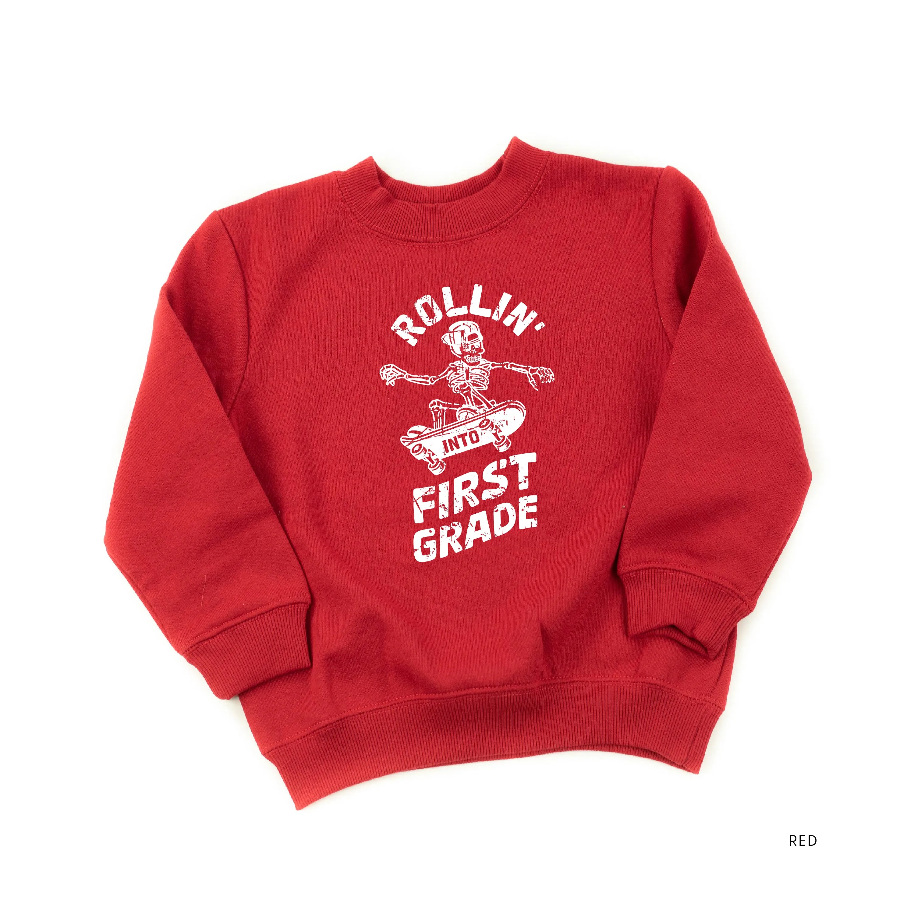 Skateboarding Skelly - Rollin' into First Grade - Child Sweater