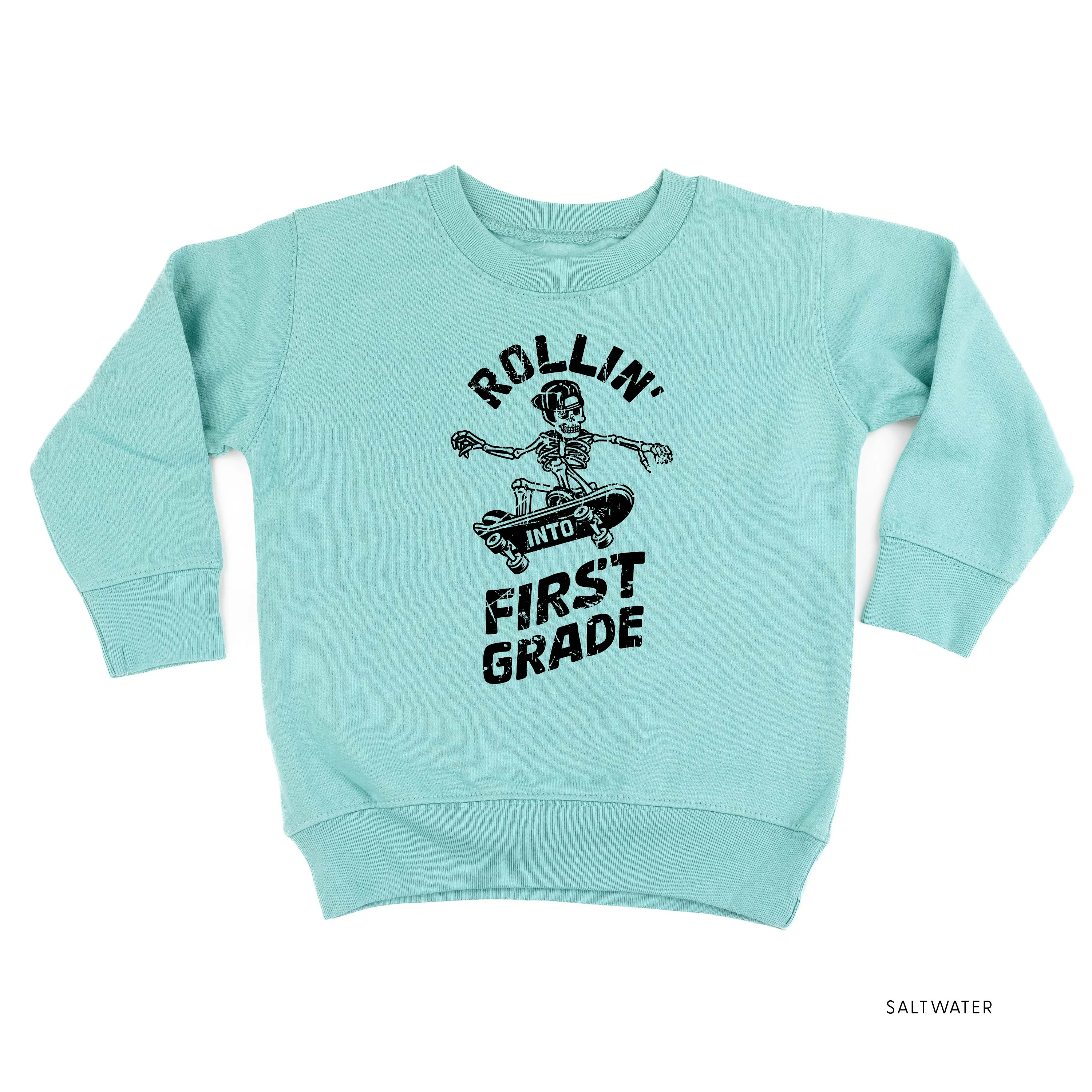 Skateboarding Skelly - Rollin' into First Grade - Child Sweater