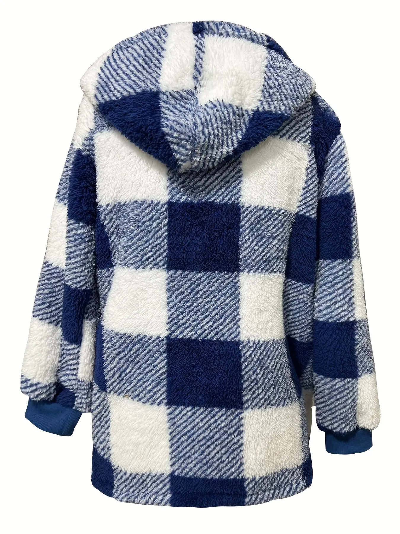 Stylish Plaid Hooded Jacket Comfy Warm and Trendy