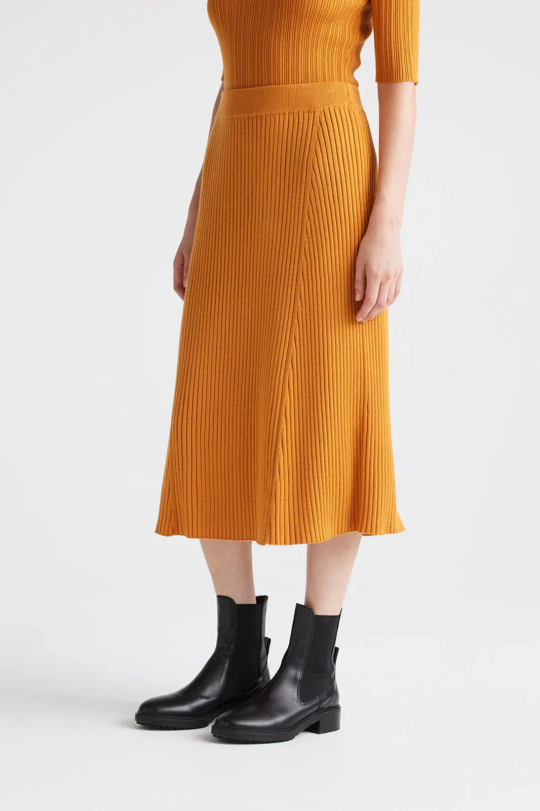 Toorallie Flared Rib Skirt