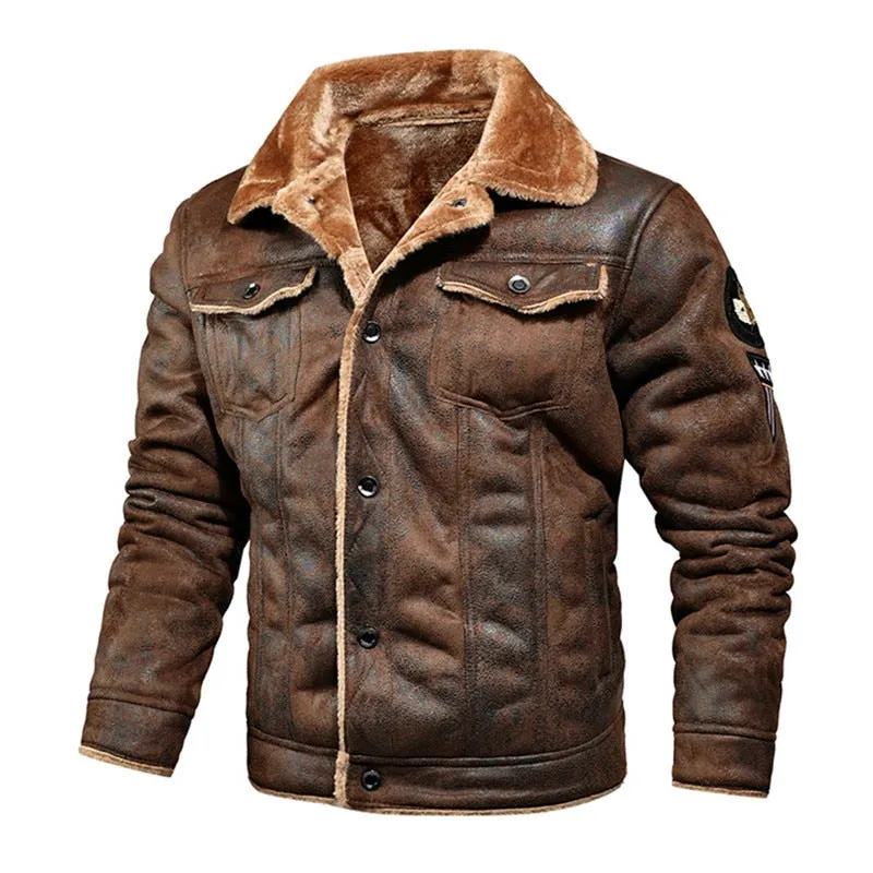 Trendy 2023 Men's Autumn Thick Leather Jacket