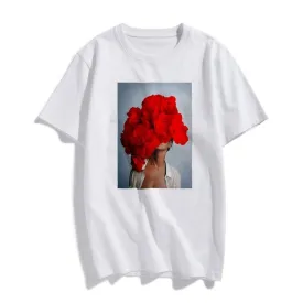 Tsubaki Peony Printed T-Shirt