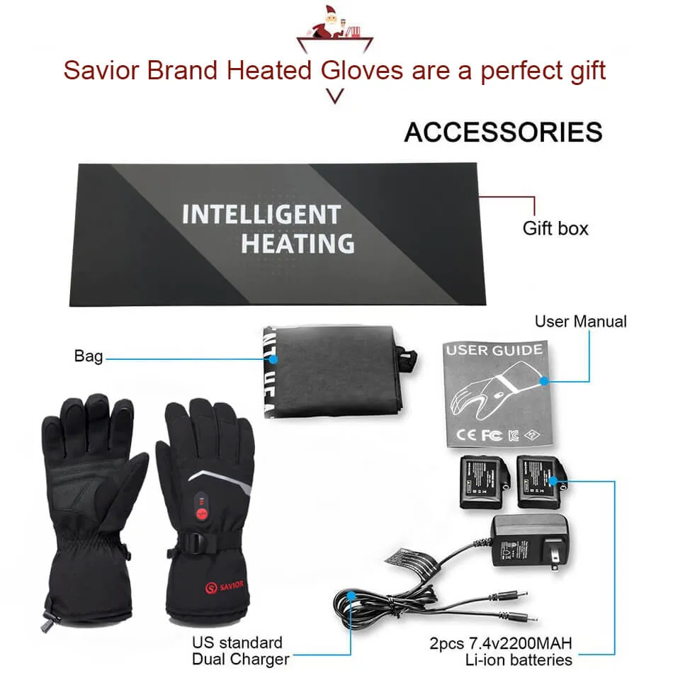 Unisex Thick Savior Heated Gloves | Rechargeable Battery Operated Electric Gloves