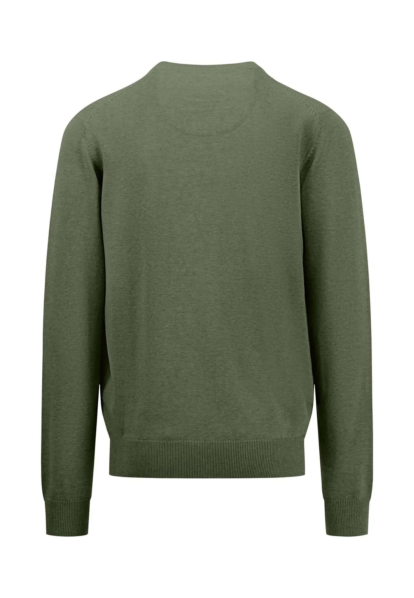 V Neck Cotton Pullover