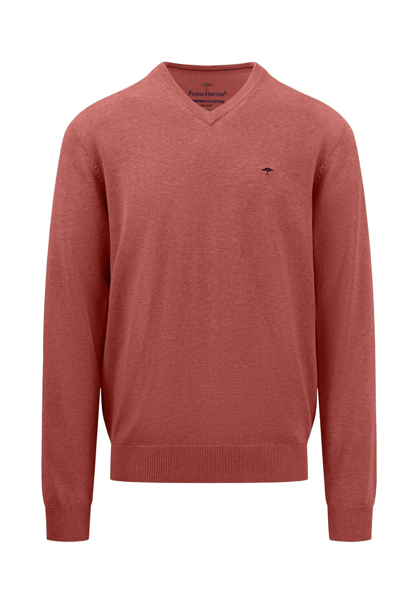 V Neck Cotton Pullover