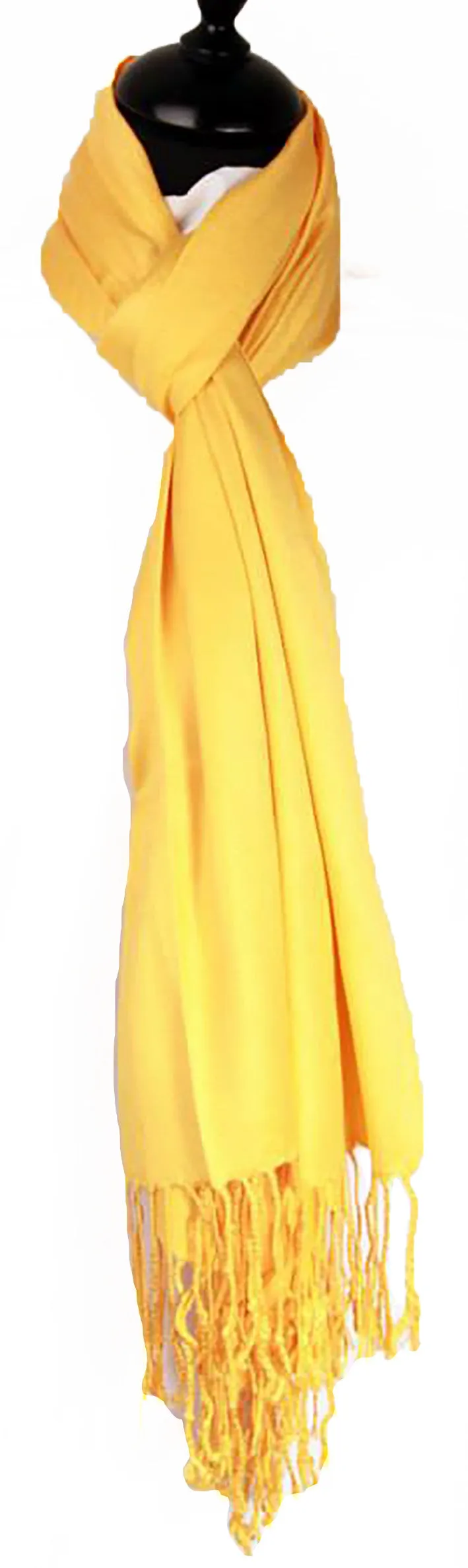 Yellow Cashmere Scarf - Warm Cashmere Shawl - Gift for Ladies Scarf Yellow