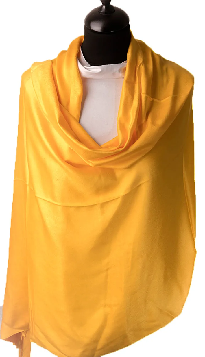 Yellow Cashmere Scarf - Warm Cashmere Shawl - Gift for Ladies Scarf Yellow